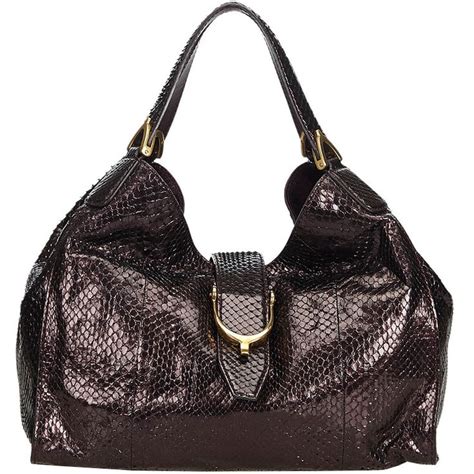 gucci stirrup python hobo bag|Gucci Python Bag .